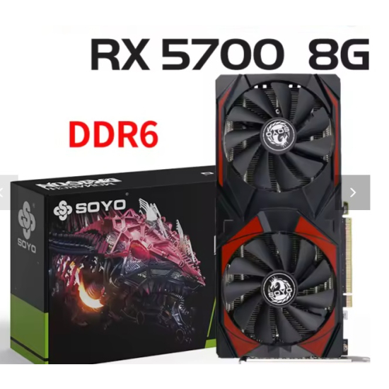 Karta graficzna SOYO Radeon RX 5700 8GB Gaming GDDR6 wydajność RTX 3060